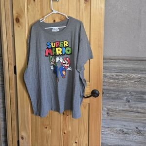 NWT Torrid Mario Kart Relax Fit Cotton Boxy Tee Size 4x Grey